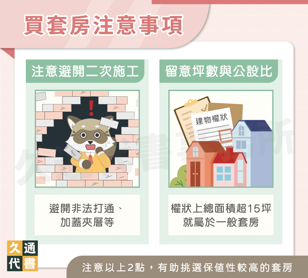 買套房注意事項－久通代書事務所