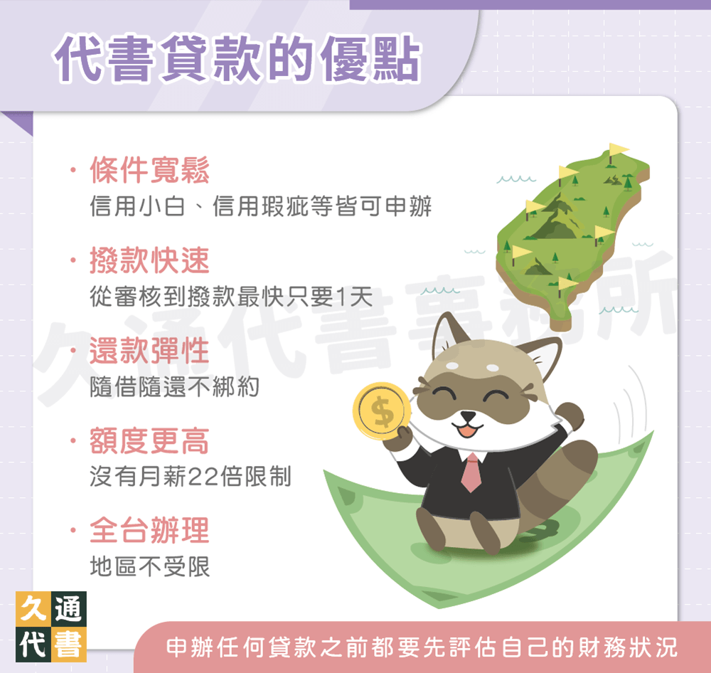 代書貸款的優點〖久通代書〗