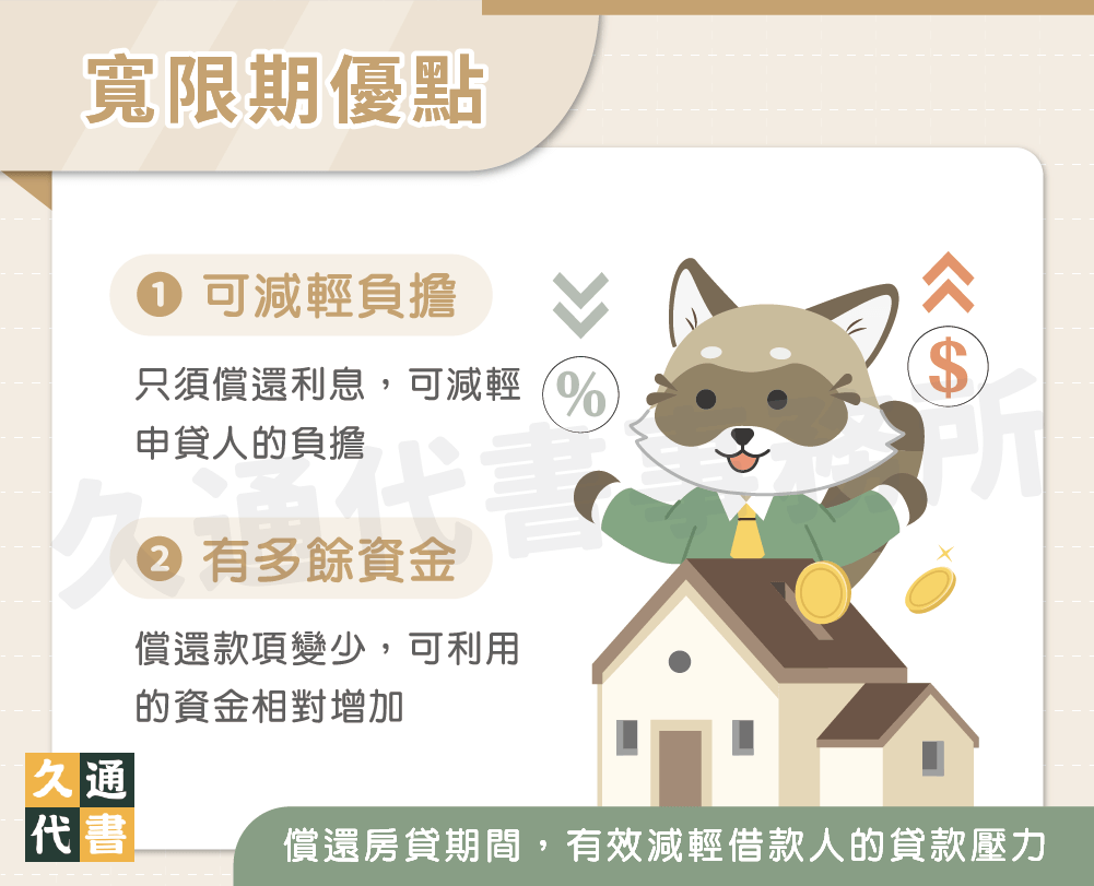 寬限期優點〖久通代書〗
